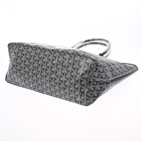 ik 00 0629551 5 Goyard Saint Louis PM Herringbone Tote Bag Calf Gray