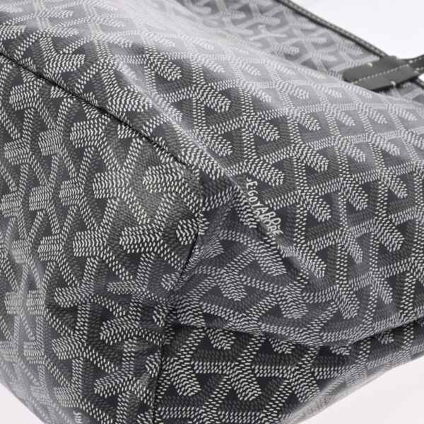 ik 00 0629551 7 Goyard Saint Louis PM Herringbone Tote Bag Calf Gray