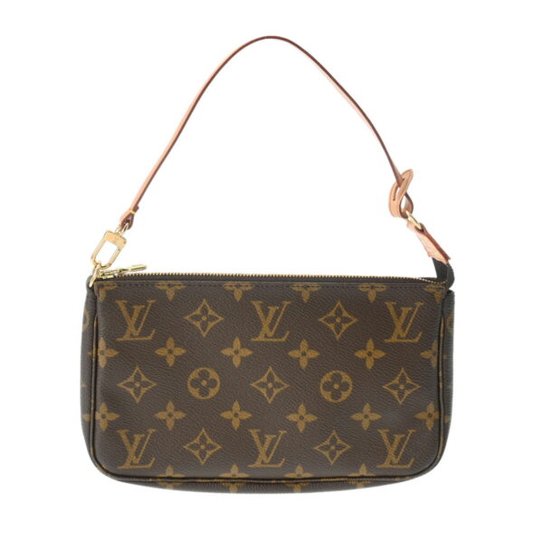 ik 00 0629556 2 Louis Vuitton Pochette Accessory Pouch Monogram Canvas Brown