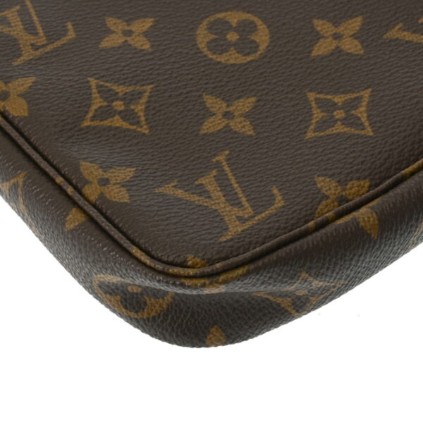 ik 00 0629556 8 Louis Vuitton Pochette Accessory Pouch Monogram Canvas Brown