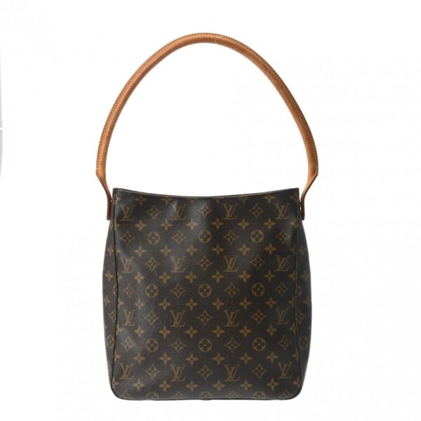 ik 00 0630341 2 Louis Vuitton Looping GM Shoulder Bag Monogram Canvas Brown