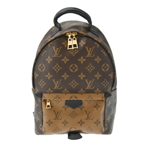 ik 00 0630471 2 Louis Vuitton Palm Springs Backpack PM Monogram Reverse Brown