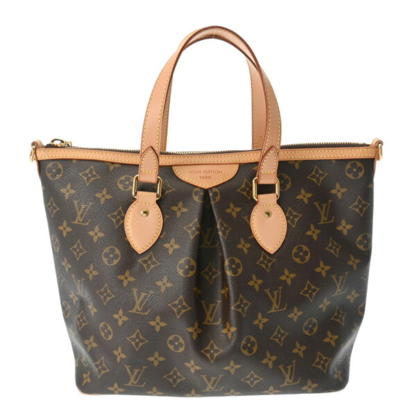 ik 00 0630485 2 Louis Vuitton Palermo PM 2Way Handbag Monogram Canvas Brown