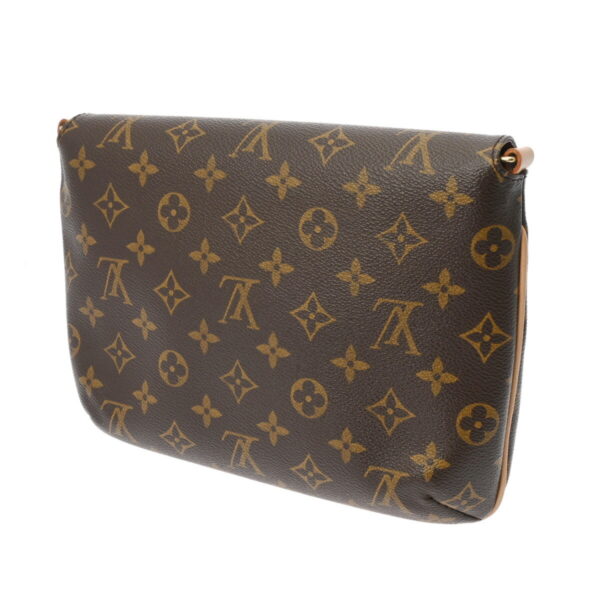 ik 00 0630498 3 Louis Vuitton Musette Tango Shoulder Bag Monogram Canvas Brown