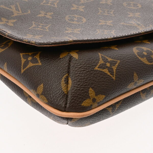 ik 00 0630498 6 Louis Vuitton Musette Tango Shoulder Bag Monogram Canvas Brown