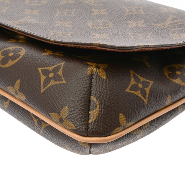 ik 00 0630498 7 Louis Vuitton Musette Tango Shoulder Bag Monogram Canvas Brown