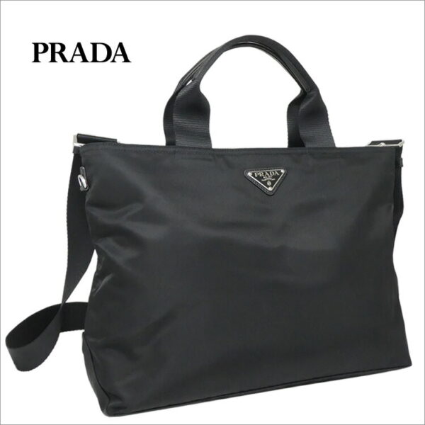 imgrc0070945249 Prada Tote Bag Nylon Black