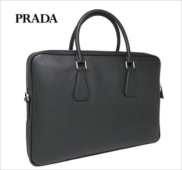 imgrc0070949306 Prada Briefcase Saffiano Black