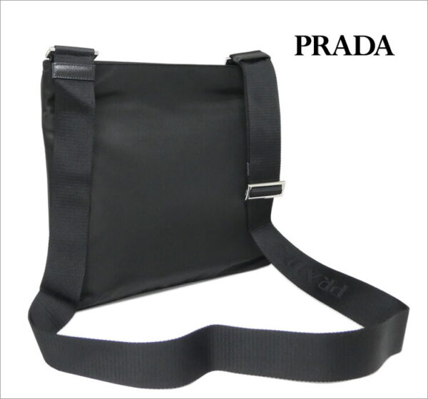 imgrc0070949577 Prada Shoulder Bag Nylon Saffiano Black