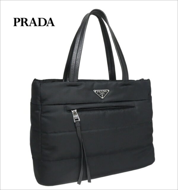 imgrc0072422397 Prada Tote Bag Nylon Black