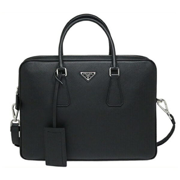 imgrc0074984674 Prada Briefcase Saffiano Black