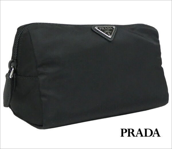 imgrc0077370071 Prada Nylon Pouch Black