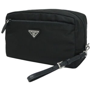 imgrc0077429701 Prada Clutch Bag Nylon Black