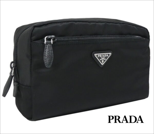 imgrc0077429702 Prada Nylon Pouch Black