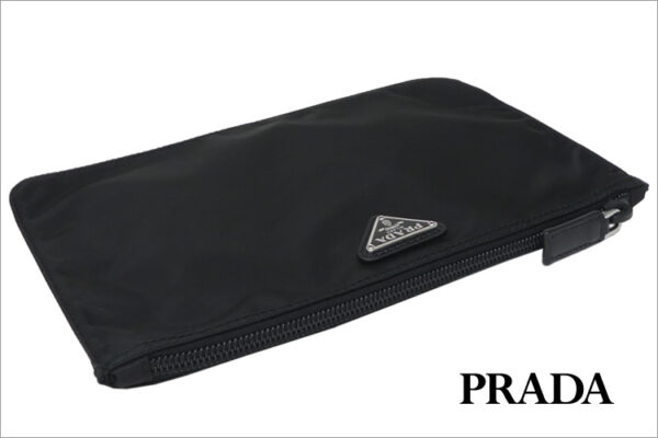 imgrc0077430698 Prada Nylon Pouch Black