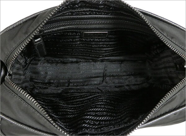 imgrc0078742850 Prada Shoulder Bag Nylon Saffiano Black