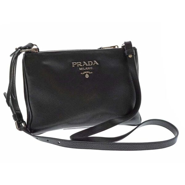 imgrc0079259247 Prada Mini Shoulder Bag Crossbody Bag Black Leather