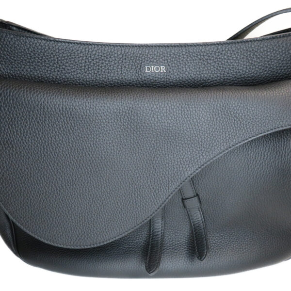 imgrc0079406575 Christian Dior Saddle Soft Shoulder Bag Black