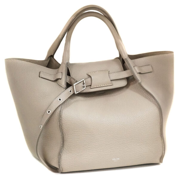 imgrc0079839822 Celine Big Leather 2WAY Bag Taupe Gray