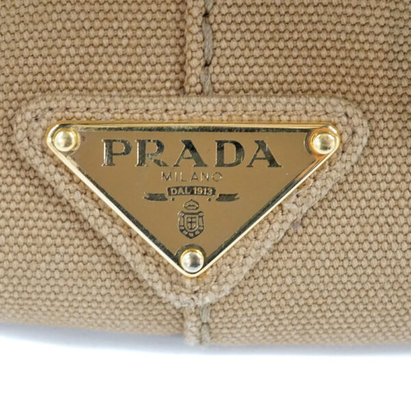 imgrc0079965545 Prada Kanapa Tote Bag Handbag 2WAY Shoulder Bag Canvas Brown