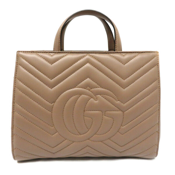 imgrc0080408989 Gucci GG Marmont 2WAY Bag Leather Beige