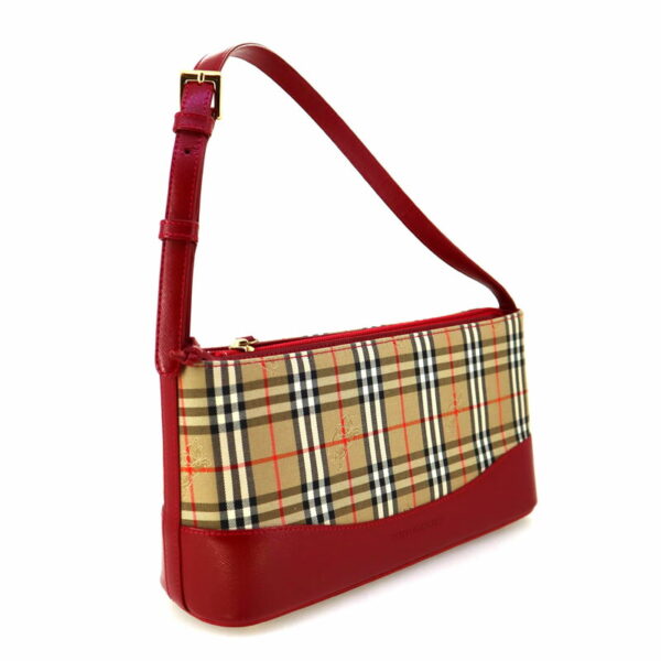 imgrc0080656466 Burberry Shoulder Canvas Leather Bag Red