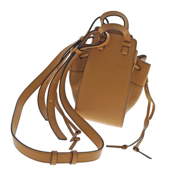 imgrc0081331516 Loewe Mini Hammock Nubuck Calfskin Leather Bag Camel Brown