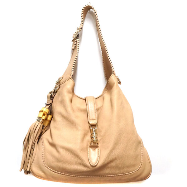 imgrc0081473085 Gucci Shoulder Bag Leather Beige Fringe