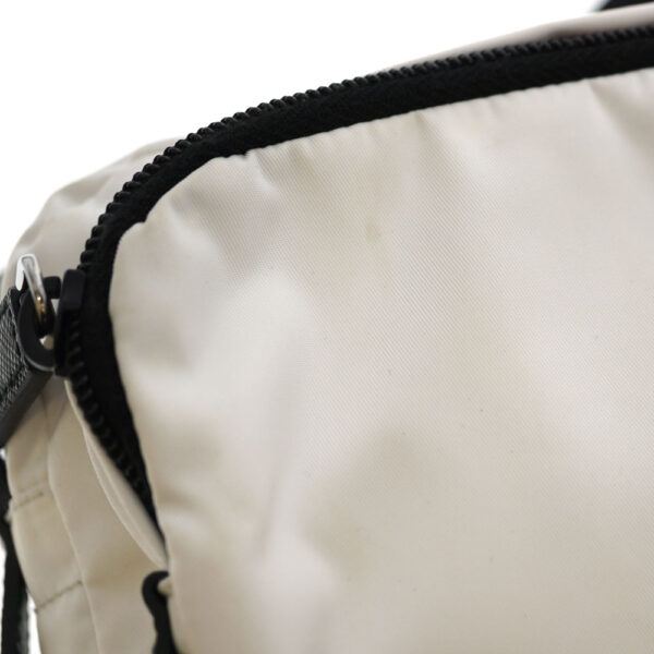 imgrc0081766057 Prada Shoulder Bag Nylon White Black Crossbody