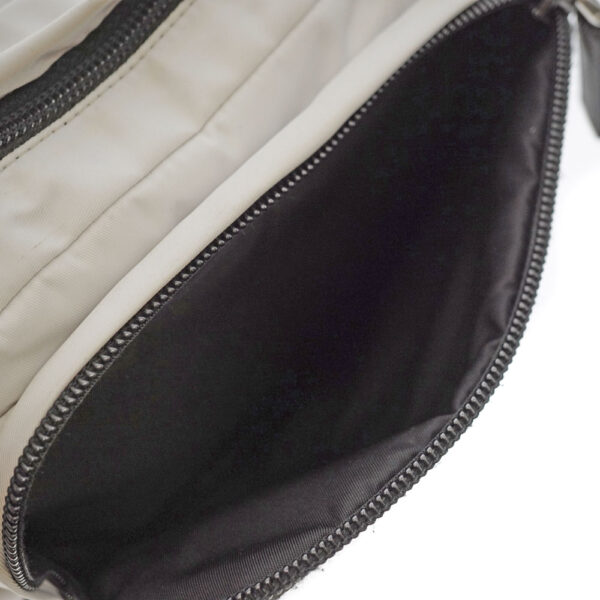 imgrc0081766063 Prada Shoulder Bag Nylon White Black Crossbody