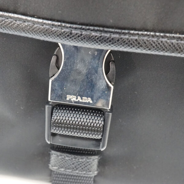 imgrc0081776029 Prada Body Bag Shoulder Bag Black Nylon Leather Triangular Plate