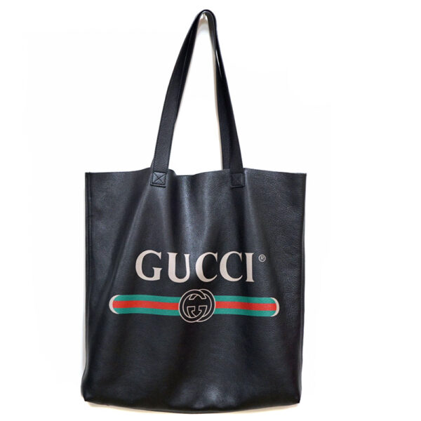 imgrc0083008622 Gucci Printed Tote Bag Leather Black