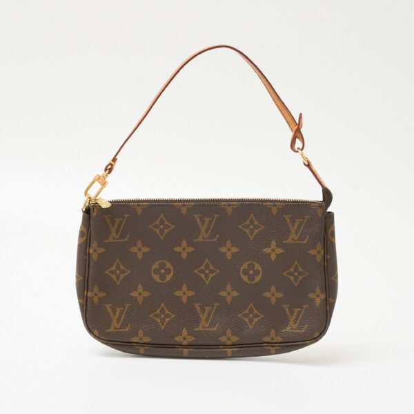 imgrc0083046380 Louis Vuitton Pochette Accessoire Pouch Handbag Monogram Canvas Brown