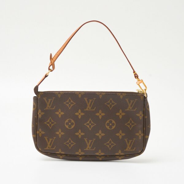 imgrc0083046382 Louis Vuitton Pochette Accessoire Pouch Handbag Monogram Canvas Brown