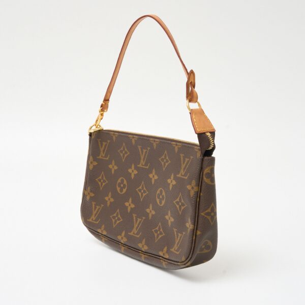 imgrc0083046389 Louis Vuitton Pochette Accessoire Pouch Handbag Monogram Canvas Brown