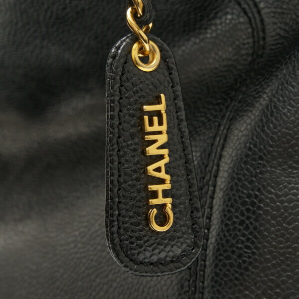 imgrc0083082243 Chanel Caviar Skin Tote Shoulder Bag Caviar Skin Black