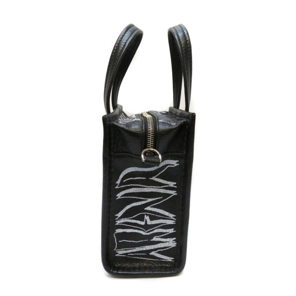 imgrc0083691839 Balenciaga Bazaar Shopper XS Graffiti Leather Black