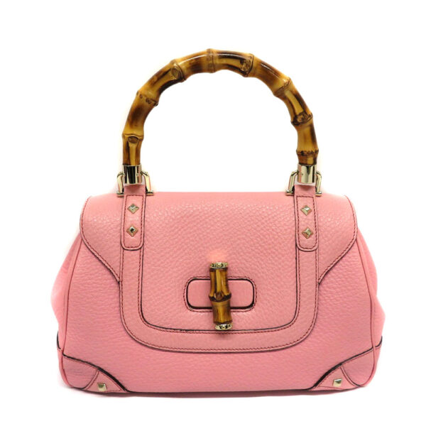 imgrc0083890291 Gucci Bamboo Handbag Bamboo Leather Pink