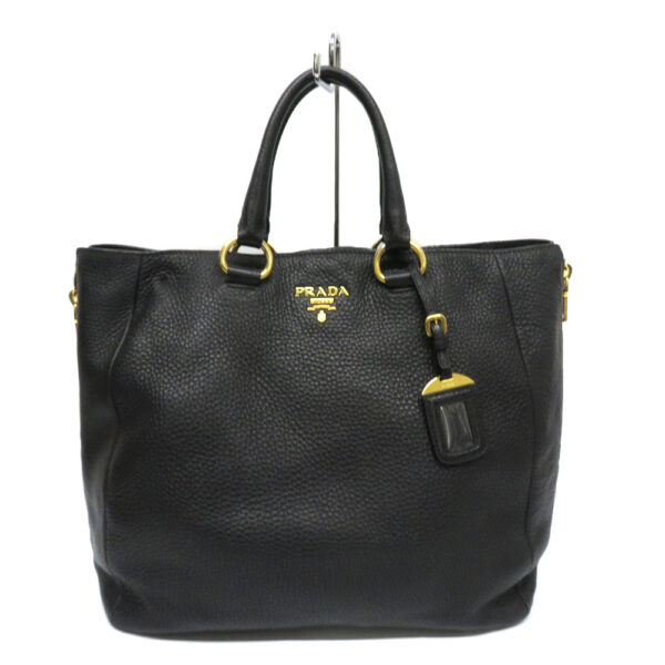 imgrc0084599716 Prada 2WAY Leather Large Tote Bag Black