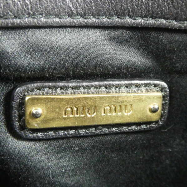 imgrc0084705191 Miu Miu Leather Shoulder Bag Black