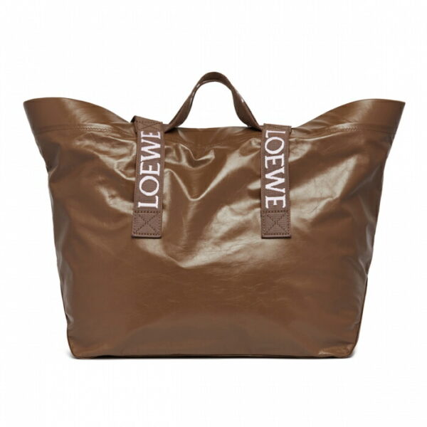 imgrc0084817407 Loewe Fold Shopper Paper Tote Bag Winter Brown