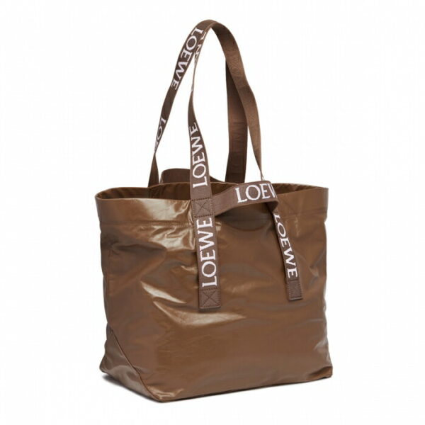 imgrc0084817408 Loewe Fold Shopper Paper Tote Bag Winter Brown