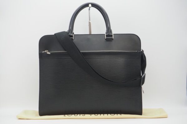 imgrc0084955562 Louis Vuitton Epi Bassano MM Business Bag Black