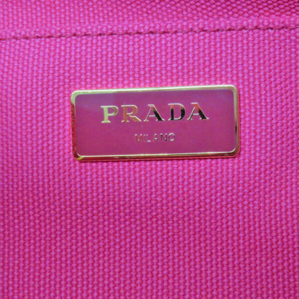 imgrc0084956201 Prada Canapa Tote 2WAY Handbag Canvas Pink