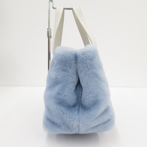 imgrc0085073620 Miu Miu Sheepfur 2WAY Leather Handbag Blue