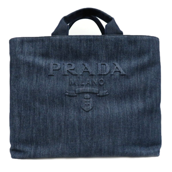 imgrc0085825242 Prada 2WAY Tote Bag Denim Blue