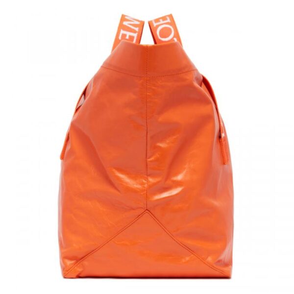 imgrc0085932483 Loewe Fold Shopper Paper Tote Bag Orange