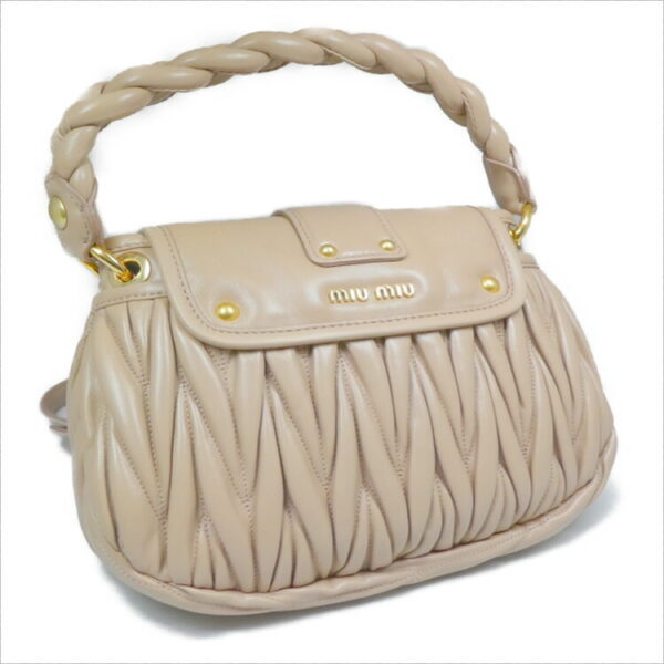 imgrc0086197212 Miu Miu Matelasse Shoulder Bag Pink Beige