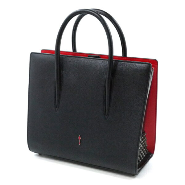 imgrc0086253488 Christian Louboutin Paloma Medium 2WAY Leather Tote Shoulder Bag Black