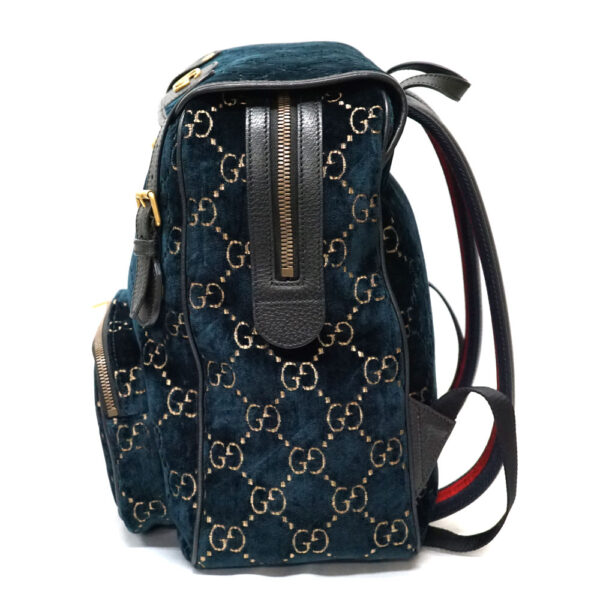 imgrc0086584645 Gucci Backpack Suede Velvet Green